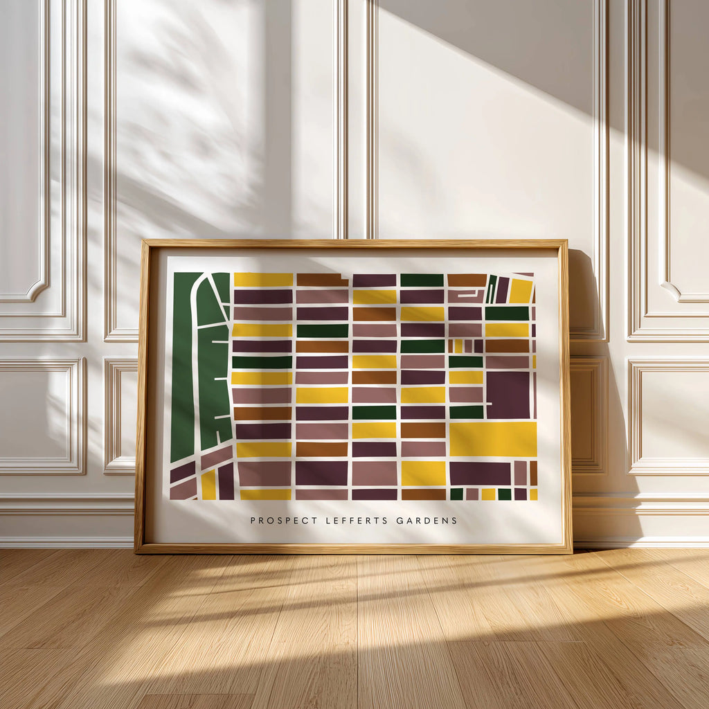 Prospect Lefferts Gardens Map Print
