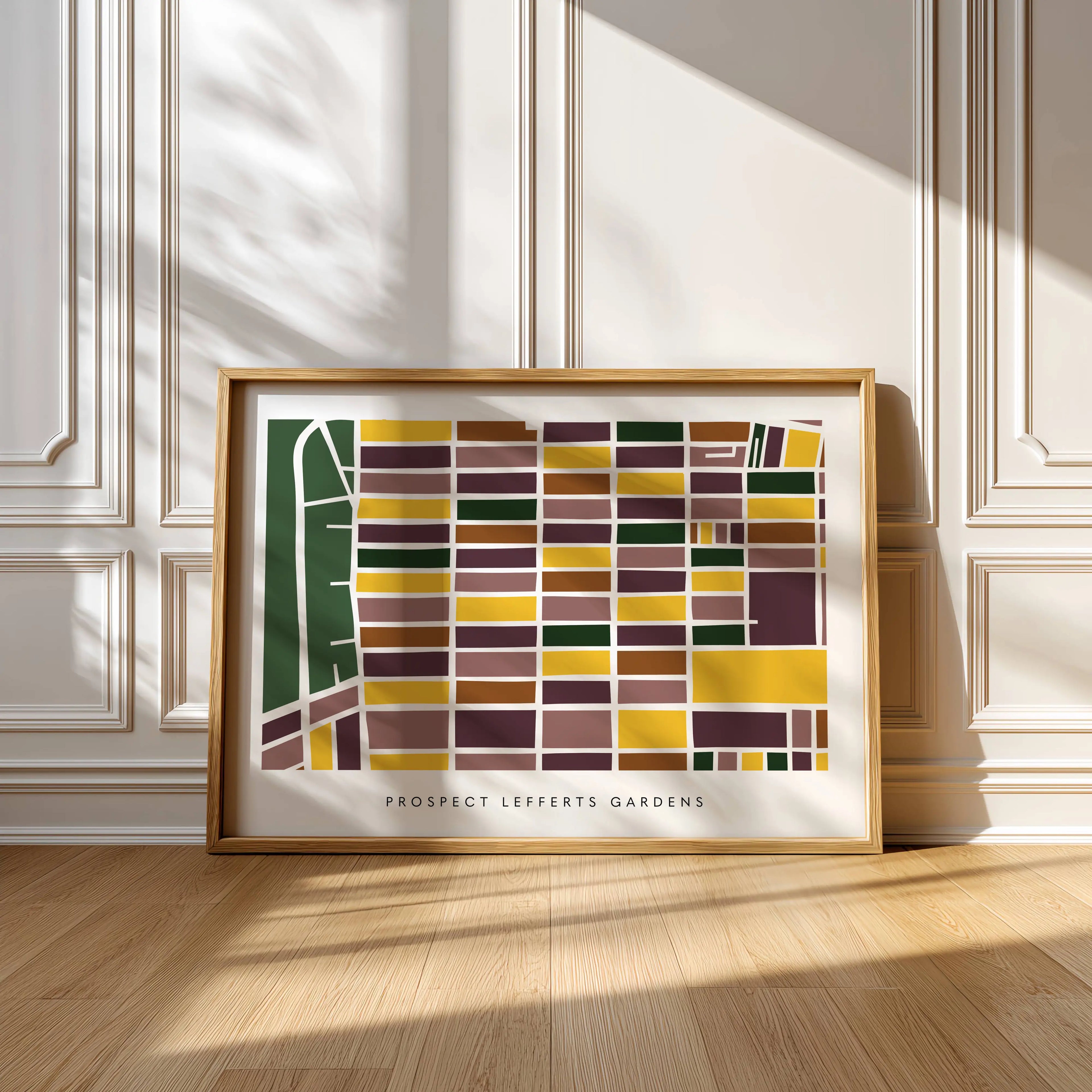 Prospect Lefferts Gardens Map Print