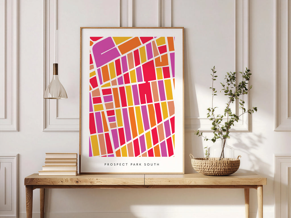 Prospect Park South Map Print