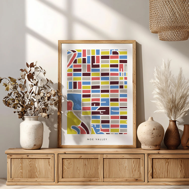 Washington DC Map Print in Cherry Blossom