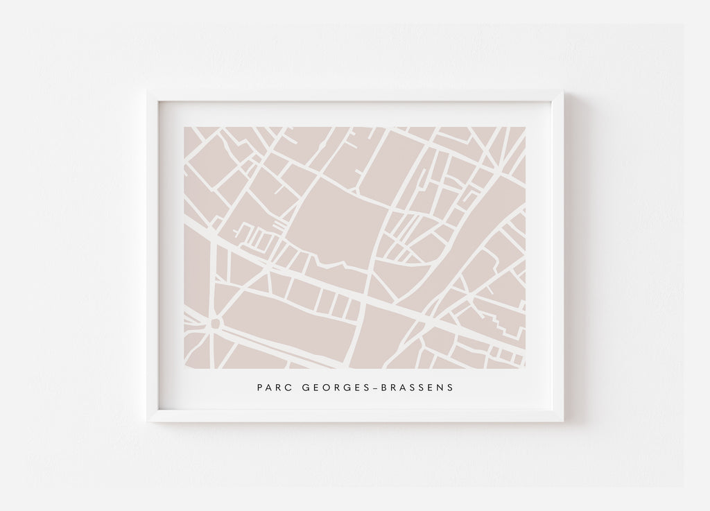 Paris 15th Arrondissement Map Print