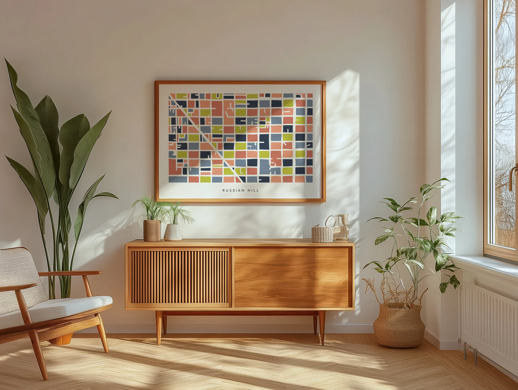 Russian Hill Map Print