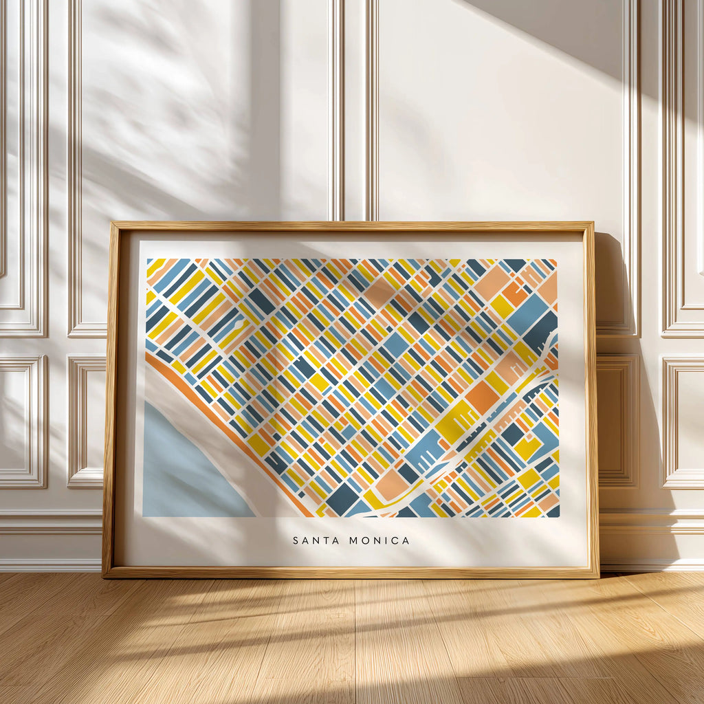 Santa Monica Map Print