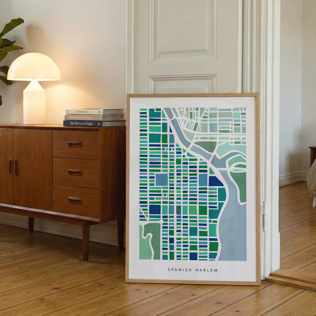 Spanish Harlem NYC Map Print