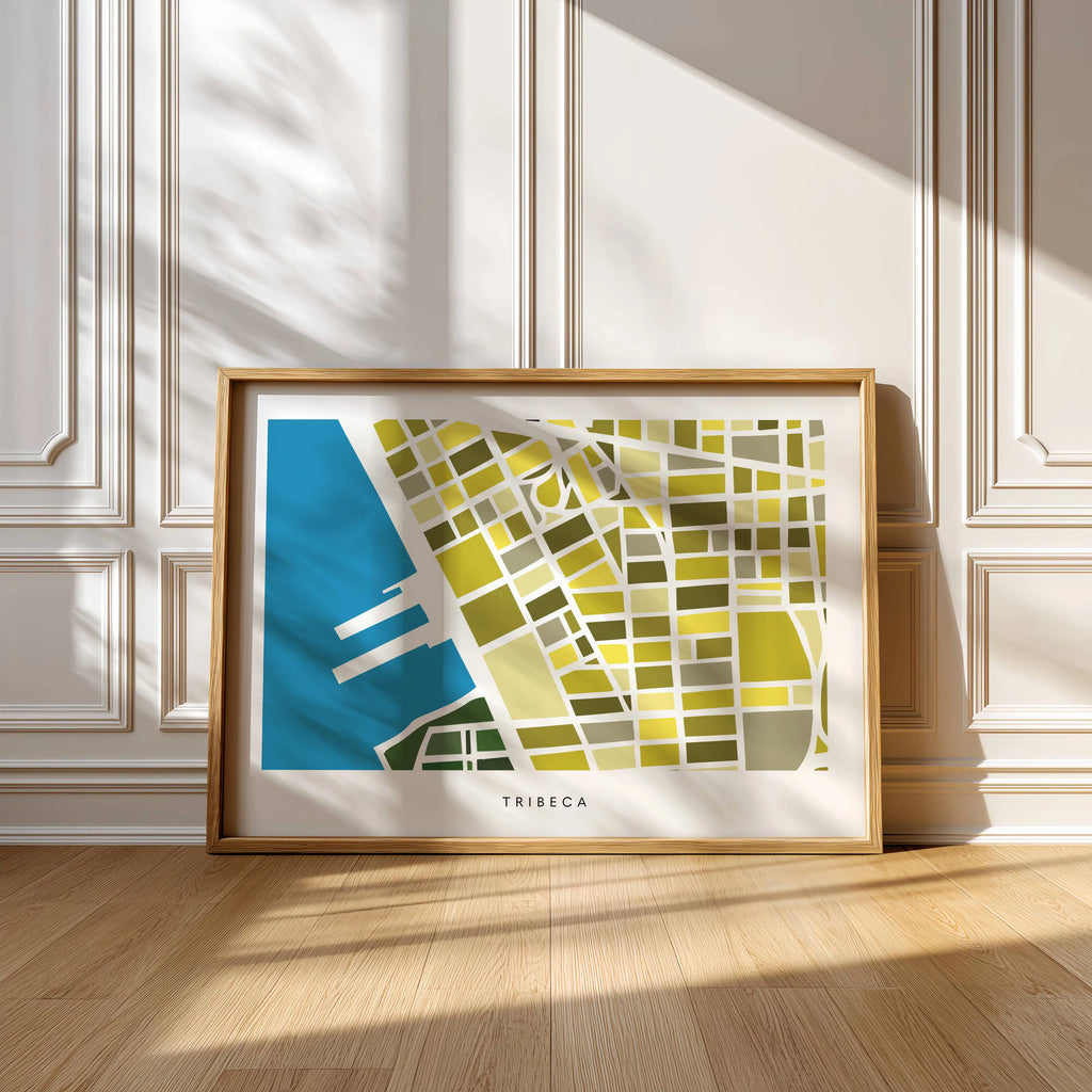 Tribeca Manhattan Map Art Print
