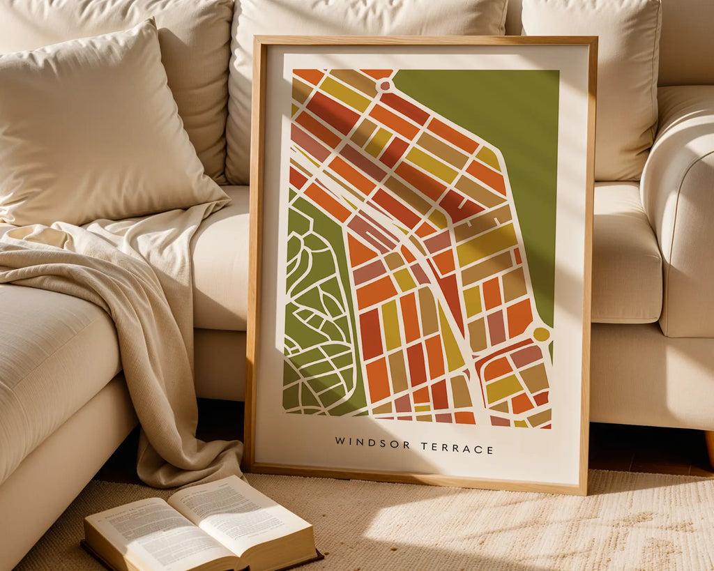 Windsor Terrace Map Print