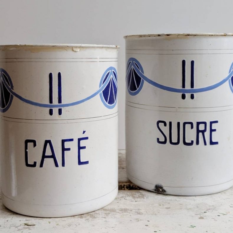 enamelware spice jars