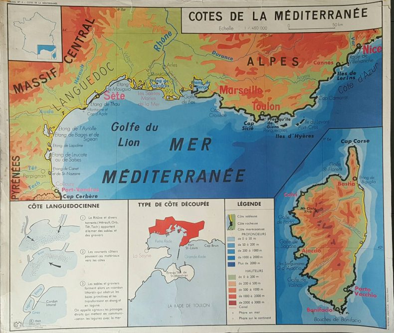 france school map provence