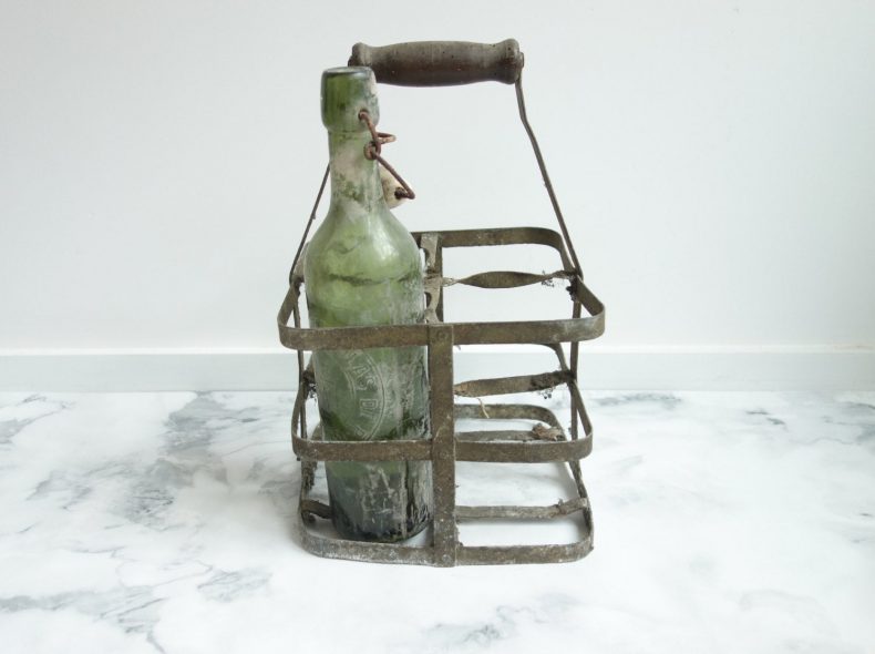 french rustic bottle holder