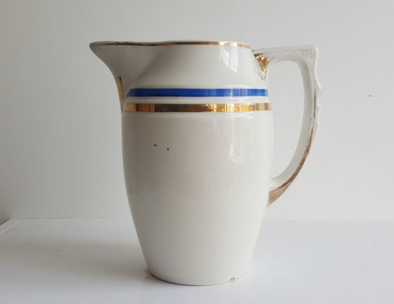 french vintage ceramic water jug