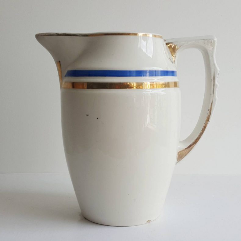 french vintage ceramic water jug