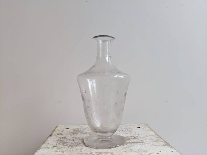 midcentury modern glass decanter