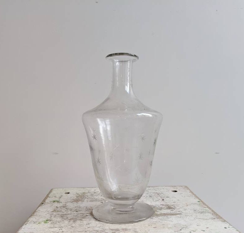 midcentury modern glass decanter